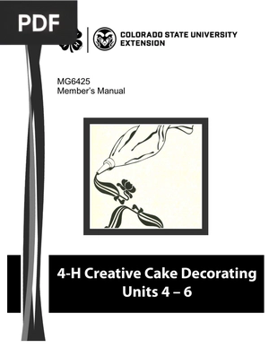 Cake Decorating Units 4 to 6