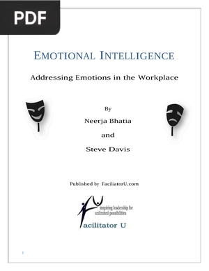 Emotional Intelligence: Addressing Emotions in the Workplace