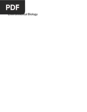 Environmental Biology