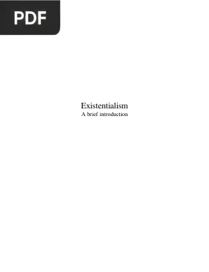 Existentialism: An Introduction