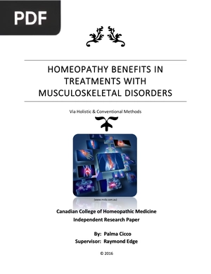 Homeopathy Benefits in Treatments with Musculoskeletal Disorders