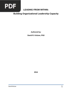 Leading from Within: Building Organizational Leadership Capacity
