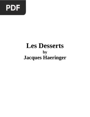 Les Desserts