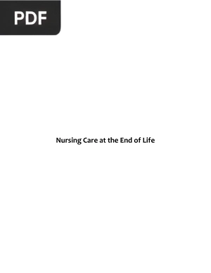 Nursing Care at the End of Life