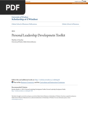 Personal Leadership Development Toolkit