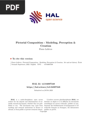 Pictorial Composition, Modeling, Perception and Creation