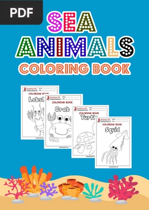 Sea Animals Coloring Book