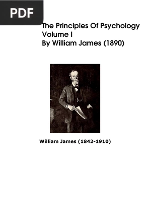The Principles of Psychology Volume I